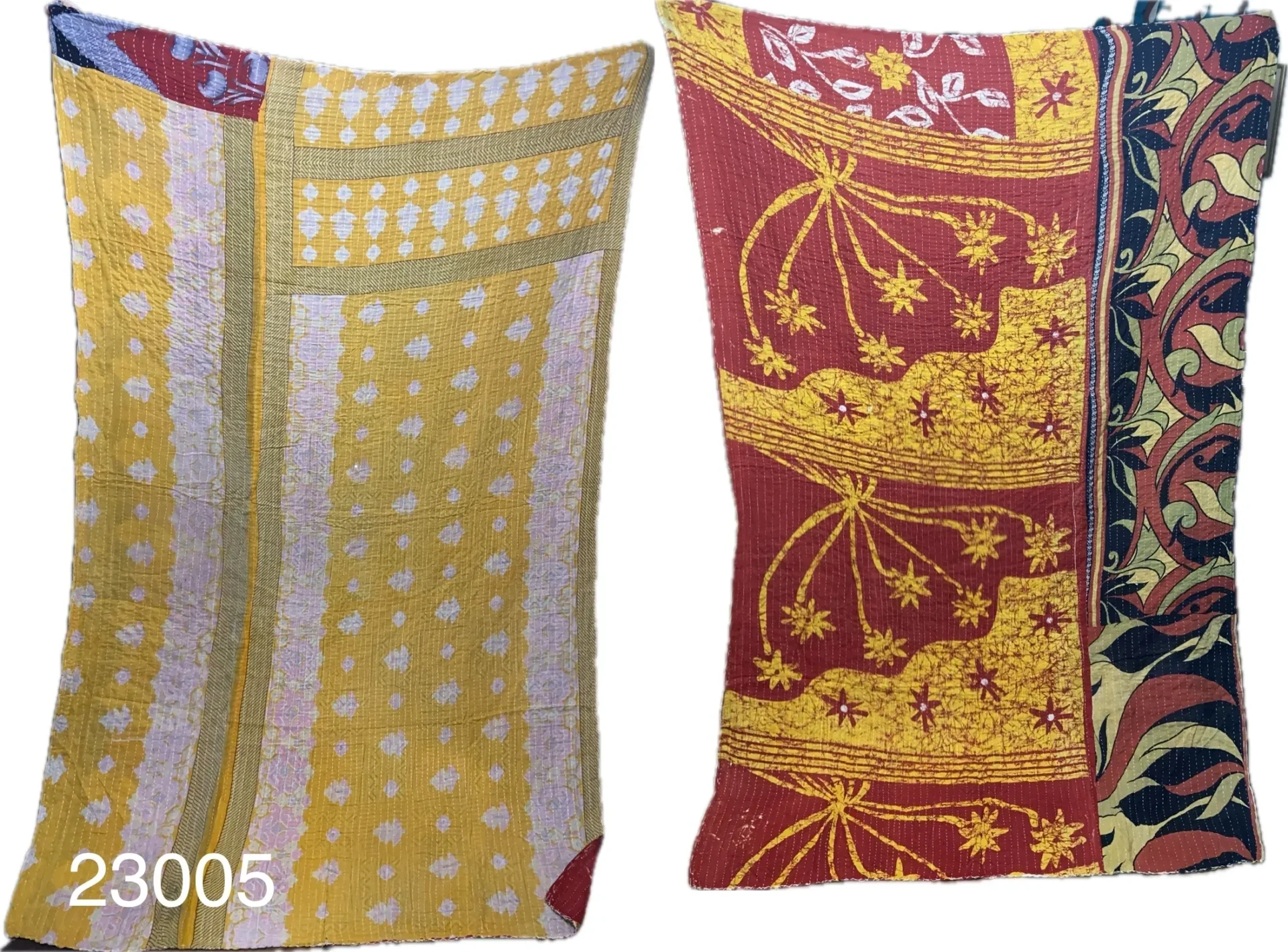 Two different designs of pillows are shown.